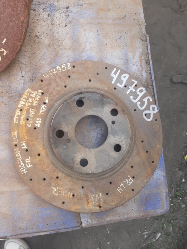 Запчасть тормозной диск передний TOYOTA HIGHLANDER 01-07 Б/У Тормозной диск передний TOYOTA HIGHLANDER 01-07 Б/У