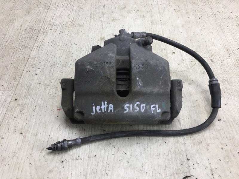 Суппорт тормозной передний левый VOLKSWAGEN JETTA USA 10-17 2011 162 2.5 CBUA 1K0 615 123 E Б/У