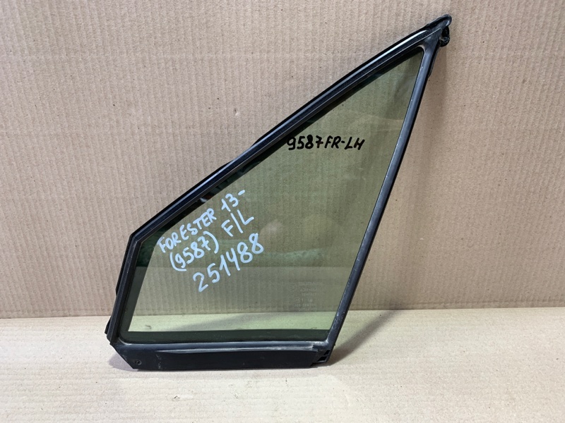 Стекло двери глухое переднее левое SUBARU FORESTER 12-19 2018 2.5 61012SG311 Б/У