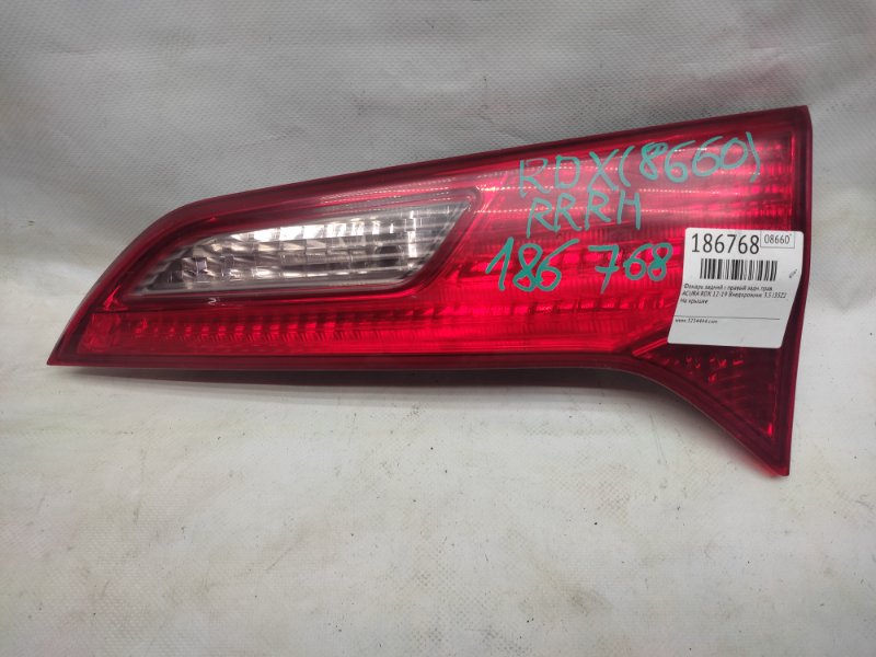 Запчасть фонарь внутренний задний правый ACURA RDX 12-19 2015 TB3 3.5 J35Z2 34150-TX4-A01 Б/У Фонарь внутренний задний правый ACURA RDX 12-19 2015 TB3 3.5 J35Z2 34150-TX4-A01 Б/У