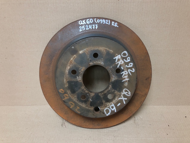 Тормозной диск задний INFINITI QX60/JX35 12-20 2016 L50 3.5 VQ35DE 43206-CK000 Б/У