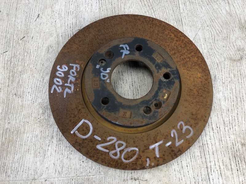 Тормозной диск передний KIA FORTE YD 12- 2015 YD 1.8 G4NB 51712-A7000 Б/У