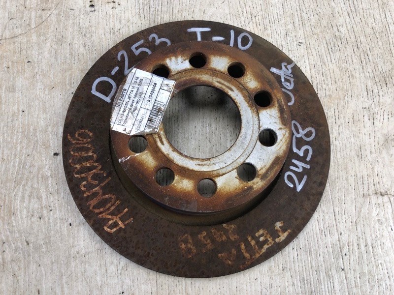 Тормозной диск задний VOLKSWAGEN JETTA USA 10-17 2012 162 2.5 CBUA 1K0615601AB Б/У