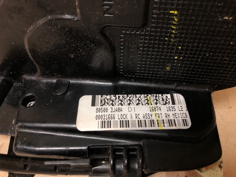 Замок двери передний правый QX60/JX35 12-20 2016 L50 3.5 VQ35DE Замок двери передний правый QX60/JX35 12-20 2016 L50 3.5 VQ35DE