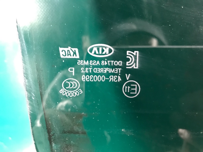 Стекло двери заднее левое KIA SOUL PS 13-19 PS 2.0 G4NC Стекло двери заднее левое KIA SOUL PS 13-19 PS 2.0 G4NC