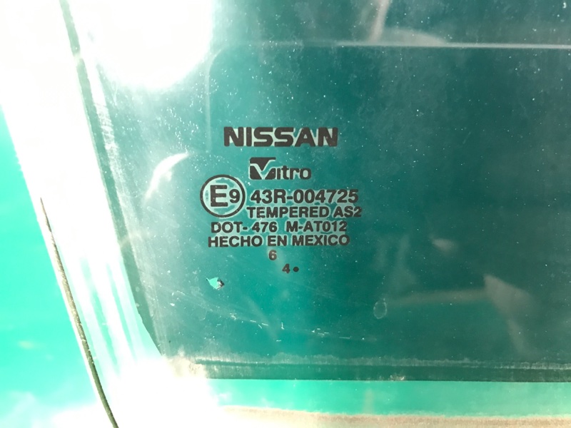 Стекло двери переднее правое SENTRA B17 12-21 2015 Седан 1.8 MRA8DE