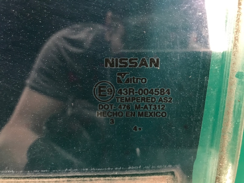 Стекло двери заднее левое SENTRA B17 12-21 2015 Седан 1.8 MRA8DE