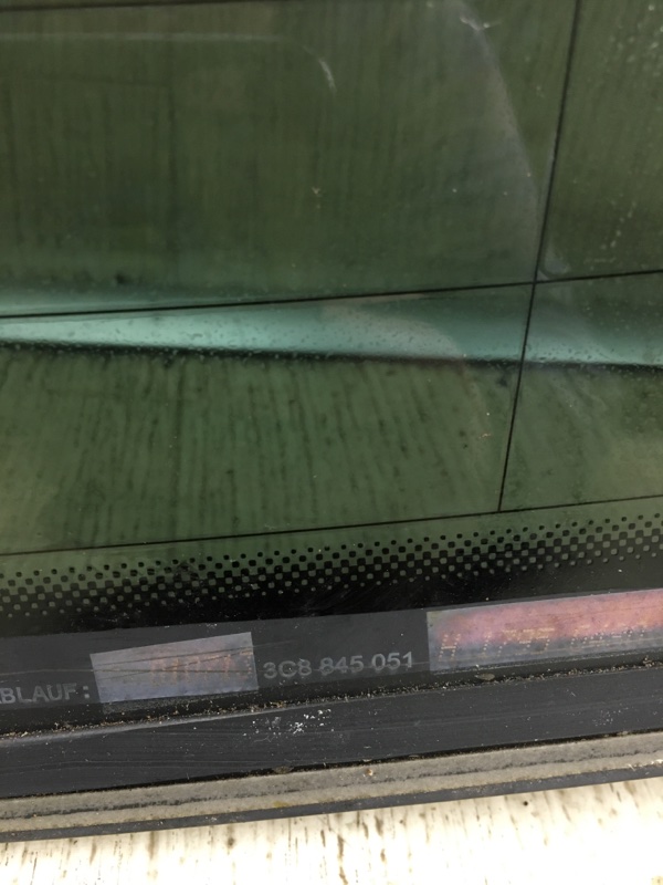 Стекло заднее PASSAT CC 12-18 2013 Седан 2.0 CBFA