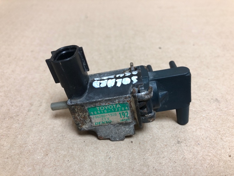 Клапан электромагнитный (вакуумный) TOYOTA SOLARA 03-09 2006 ACV30L Кабриолет 3.3 3MZ-FE 90910-12204 Б/У