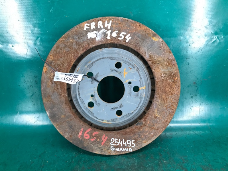 Тормозной диск передний TOYOTA SIENNA 11-16 2015 Минивэн 3.5L 6 43512-0E030 Б/У