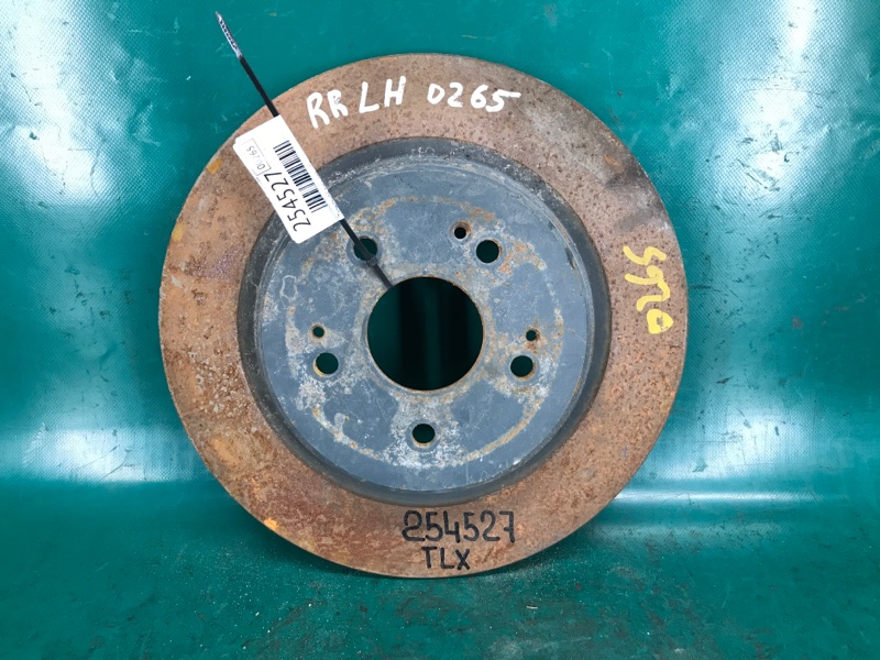 Тормозной диск задний ACURA TLX 14-17 2016 Седан 3.5 42510-TZ3-A51 Б/У