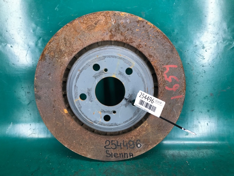 Тормозной диск передний TOYOTA SIENNA 11-16 2015 Минивэн 3.5L 6 43512-0E030 Б/У