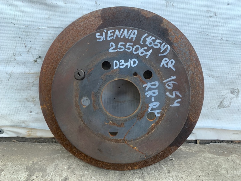 Тормозной диск задний TOYOTA SIENNA 11-16 2015 Минивэн 3.5L 6 42431-0E020 Б/У