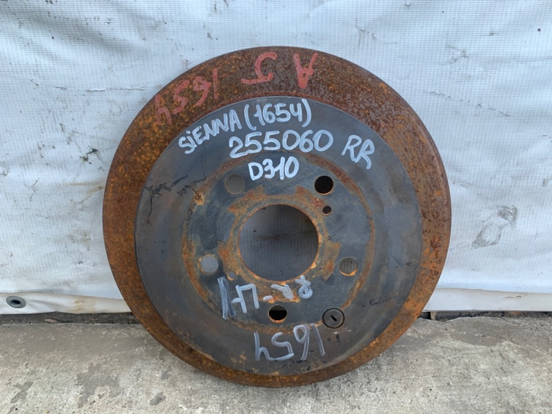 Тормозной диск задний TOYOTA SIENNA 11-16 2015 Минивэн 3.5L 6 42431-0E020 Б/У