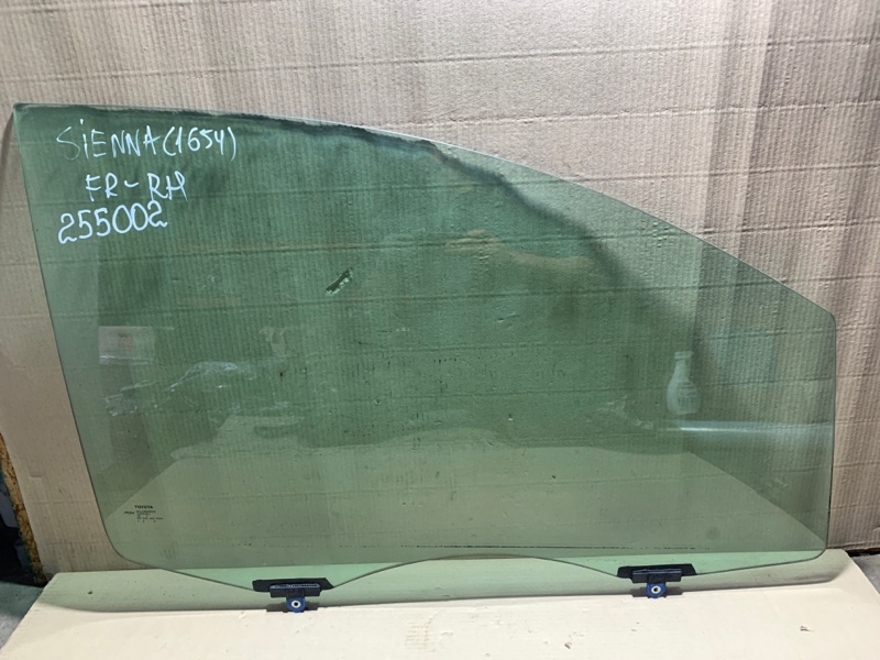 Стекло двери переднее правое TOYOTA SIENNA 11-16 2015 Минивэн 3.5L 6 68101-08051 Б/У