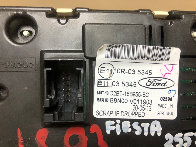 Монитор FORD FIESTA 08-17 Хэтчбек 1.6 XDEZ