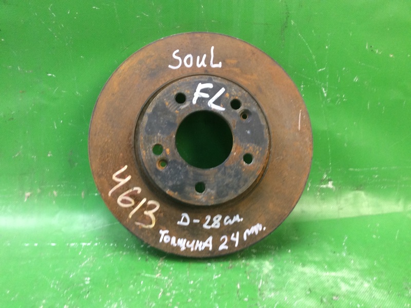 Тормозной диск передний KIA SOUL PS 13-19 2013 PS 2.0 G4NC 51712-A7000 Б/У