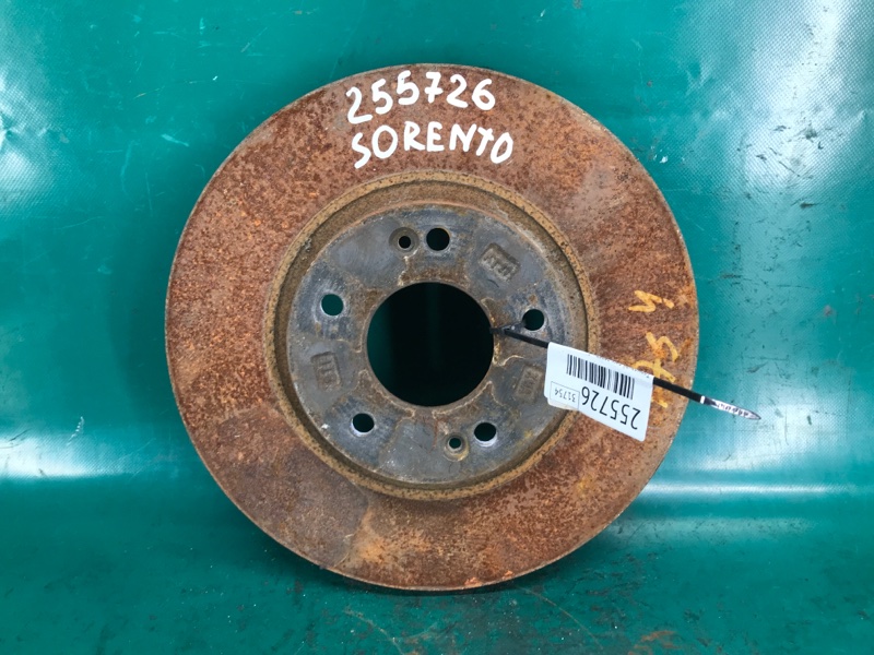 Тормозной диск передний KIA SORENTO XM 09-14 2010 Внедорожник 2.4 G4KE 517121U000 Б/У