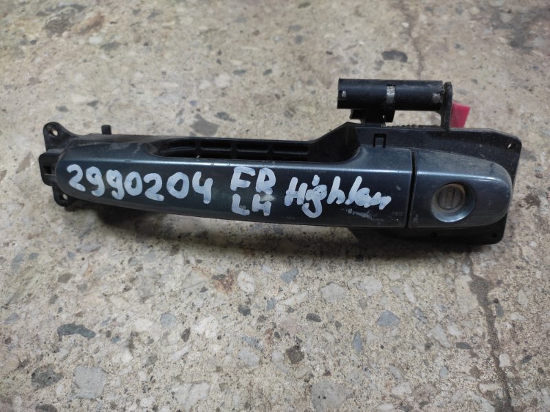 Ручка двери наружная передняя левая TOYOTA HIGHLANDER 01-07 2006 ACU20 2.4 2AZFE 69211-12220-A0 Б/У