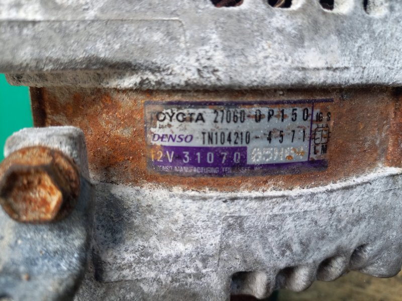 Генератор RX300/330/350/400 03-09 2007 Внедорожник 3.5 2GR-FE