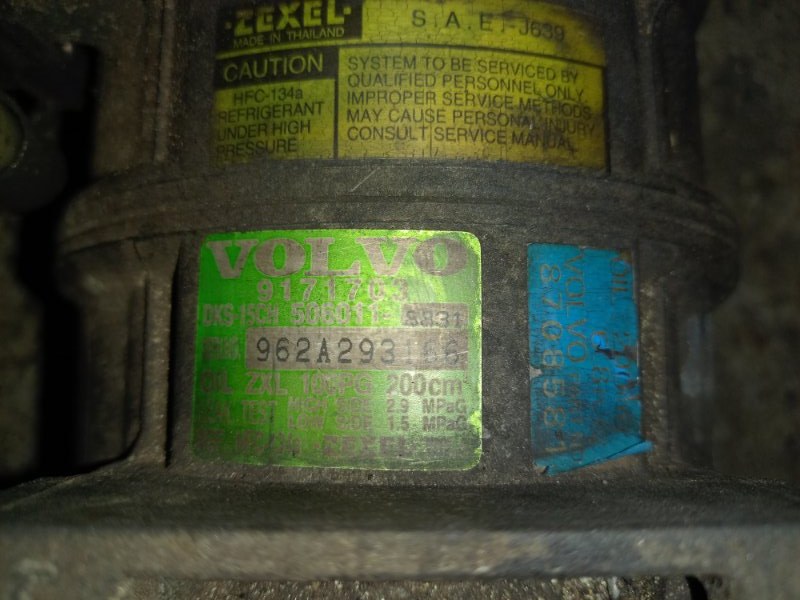 Компрессор кондиционера S70 97-00 1999 Седан 2.5