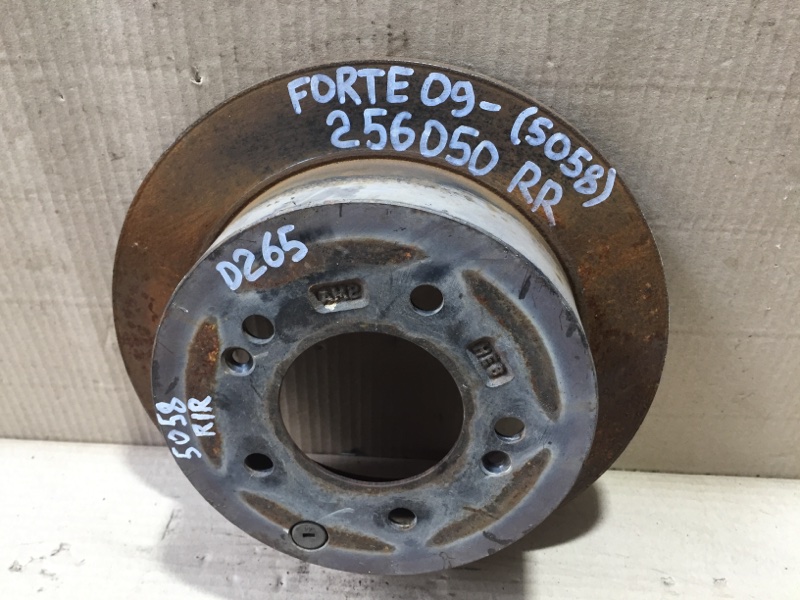 Тормозной диск задний FORTE/CERATO TD 08-13 2012 Седан G4KD 2.0L