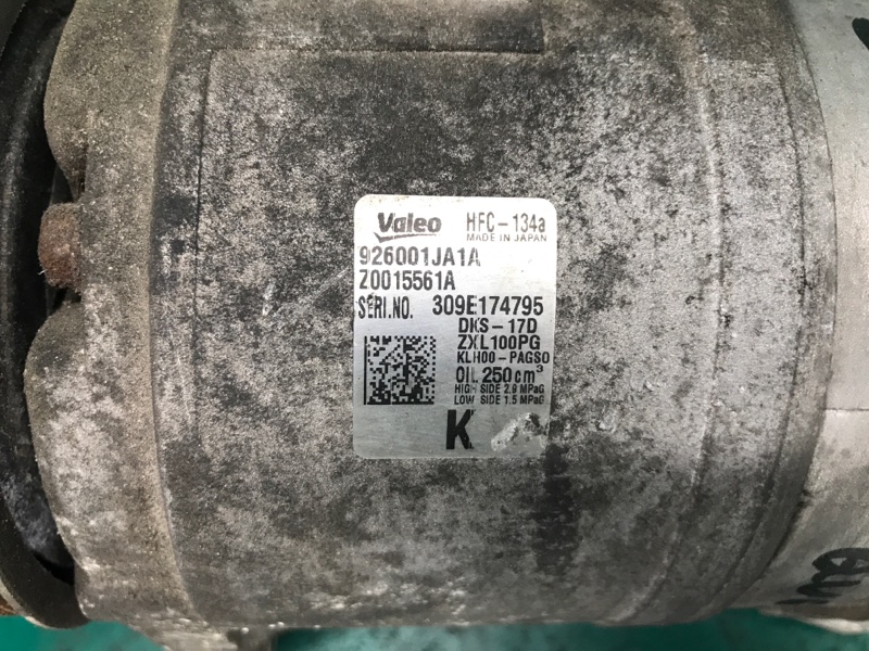 Компрессор кондиционера QUEST S 11-17 2014 Минивен E52 3.5