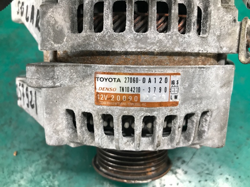 Генератор SOLARA 03-09 2006 Кабриолет 3.3 3MZ-FE