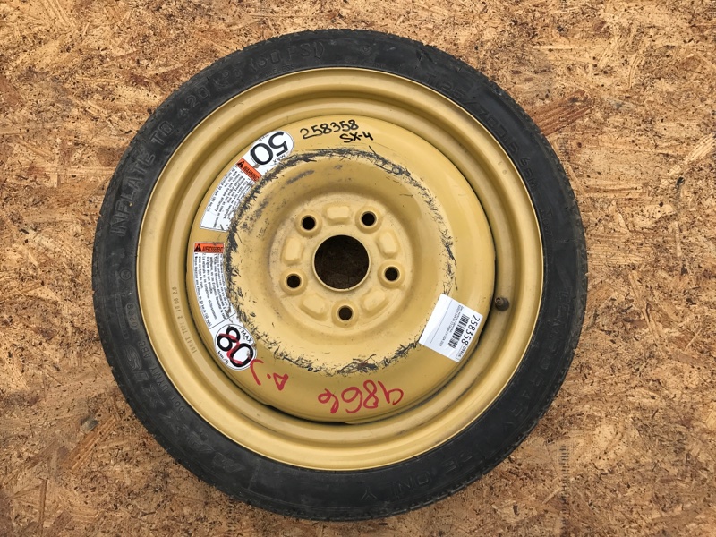 Запчасть диск колесный (докатка) SUZUKI SX4 06-13 2008 Седан 2.0 J20A 43290-80J10 Б/У Диск колесный (докатка) SUZUKI SX4 06-13 2008 Седан 2.0 J20A 43290-80J10 Б/У