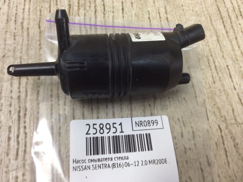 Насос омывателя стекла SENTRA (B16) 06–12 2012 2.0 MR20DE