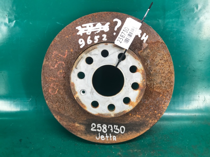 Тормозной диск передний VOLKSWAGEN JETTA USA 10-17 2011 CBTA 2.5L 5C0 615 301 A Б/У