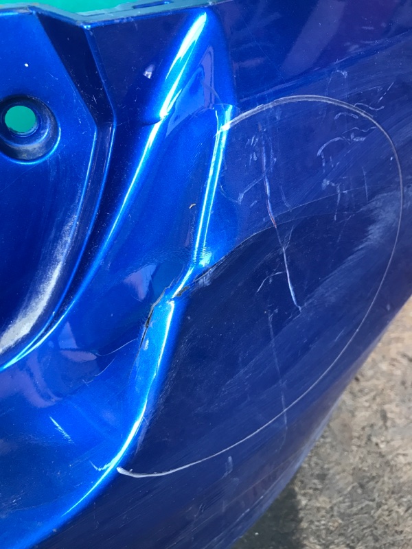 Бампер задний WRX STI 2014 -