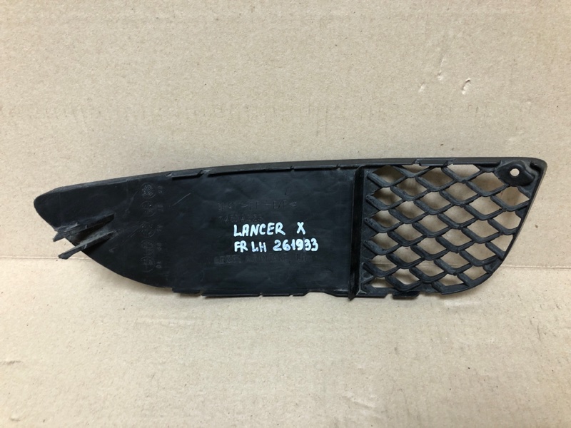 Заглушка ПТФ передняя левая LANCER X 10 07-15