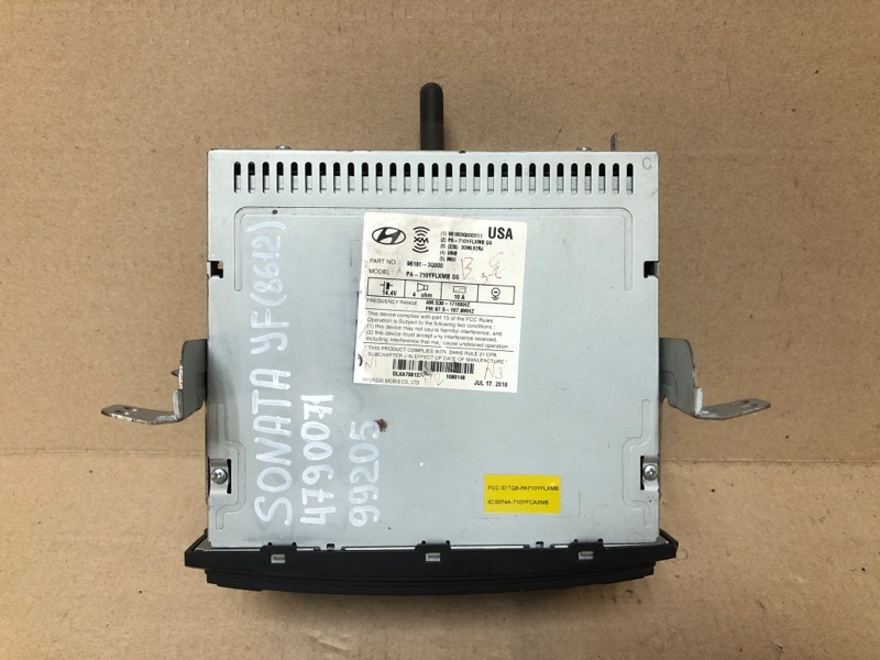 Магнитола HYUNDAI SONATA YF 10-14 Седан 2.4