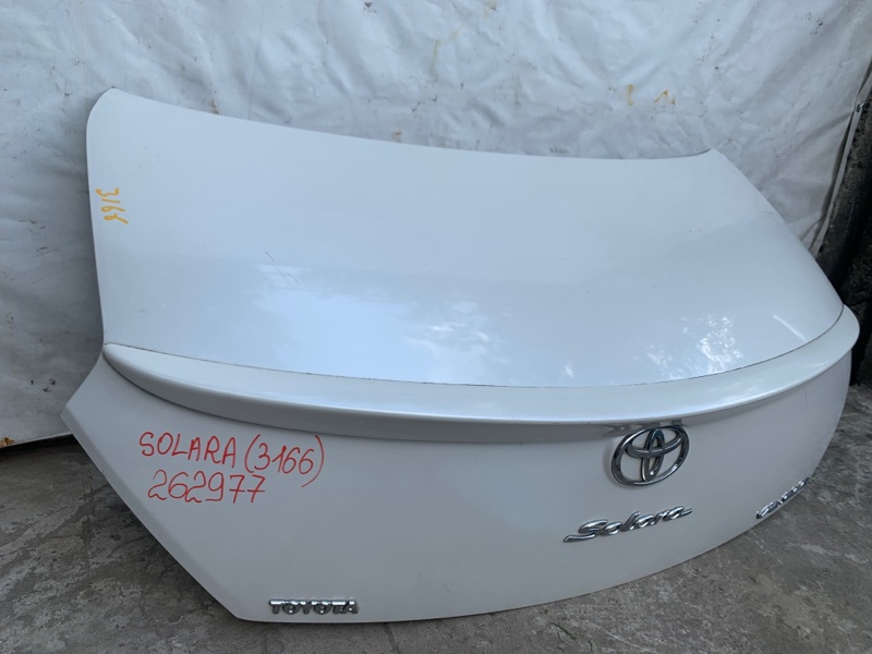Крышка багажника TOYOTA SOLARA 03-09 3.3 3MZFE Крышка багажника TOYOTA SOLARA 03-09 3.3 3MZFE