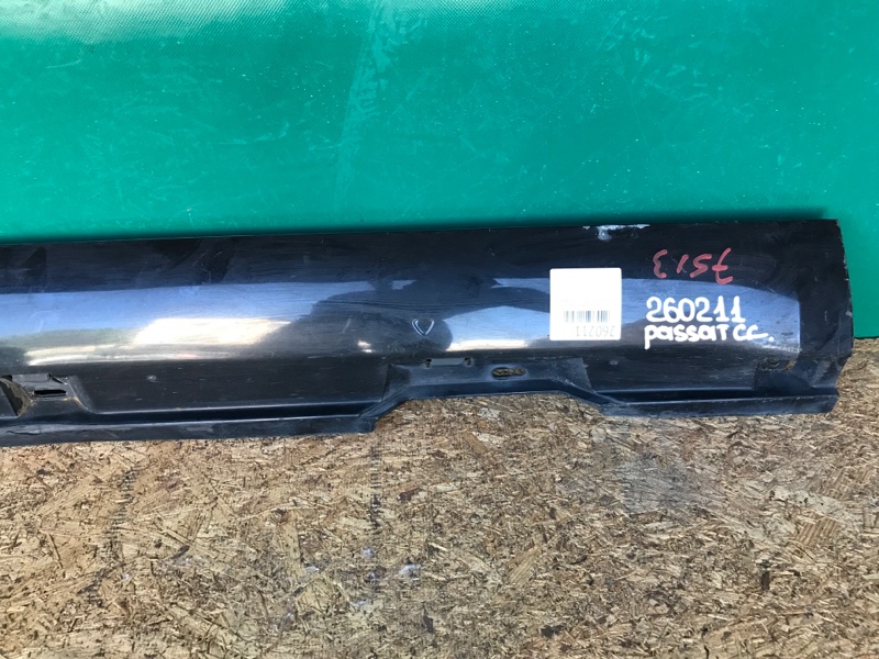 Накладка порога наружная левая PASSAT CC 12-18 2014 Седан 2.0 CCTA