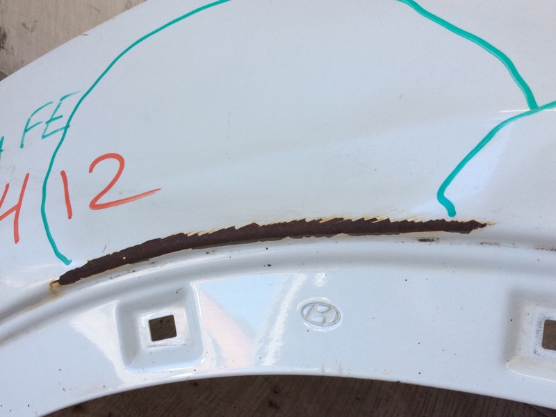 Крыло переднее левое SANTA FE (DM) 12-18 2013 2.4 G4KJ