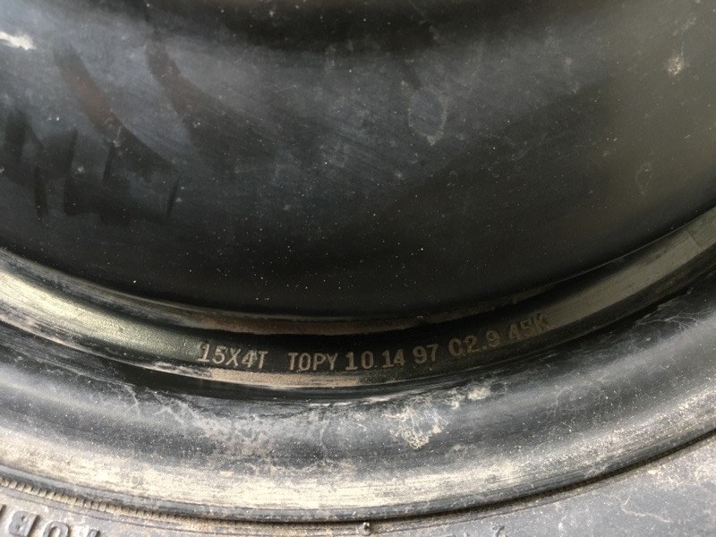 Диск колесный (докатка) CL 97-03 1998 COUPE 2.3 F23A1