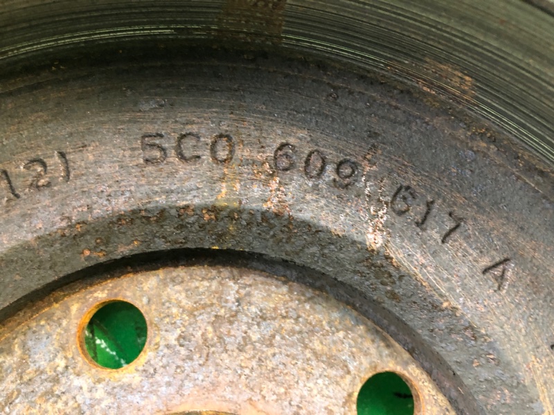 Тормозной барабан задний JETTA USA 10-17 2011 2.5