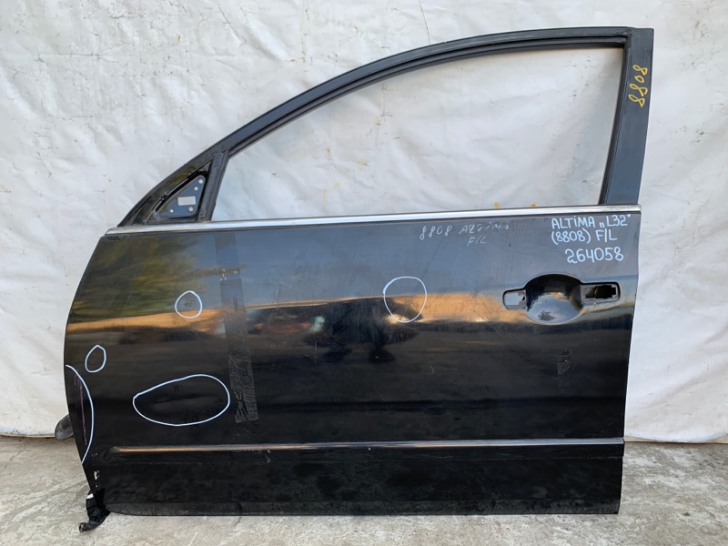 Дверь передняя левая NISSAN ALTIMA L32 07-12 2012 Седан 2.5 QR25DE 80101-9HA0A Б/У
