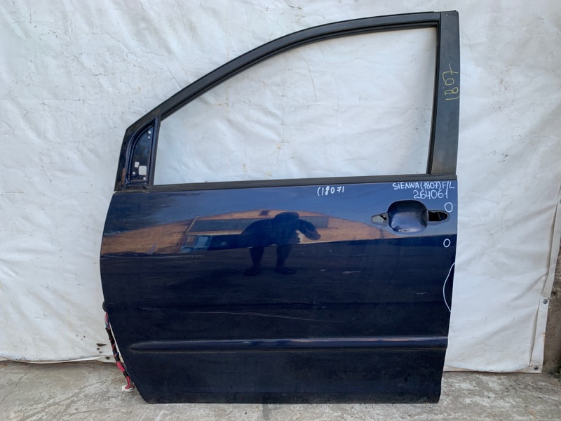 Дверь передняя левая TOYOTA SIENNA 03-10 2006 3.5 2GR-FE 67002-AE021 Б/У