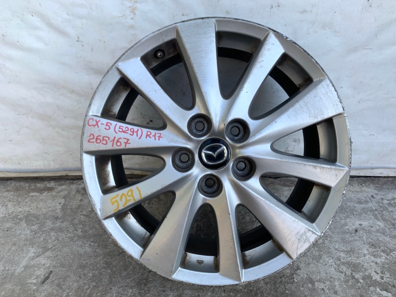 Запчасть диск r17 MAZDA CX-5 (KE) 11-17 2016 2.5 99656-17070 Б/У Диск R17 MAZDA CX-5 (KE) 11-17 2016 2.5 99656-17070 Б/У