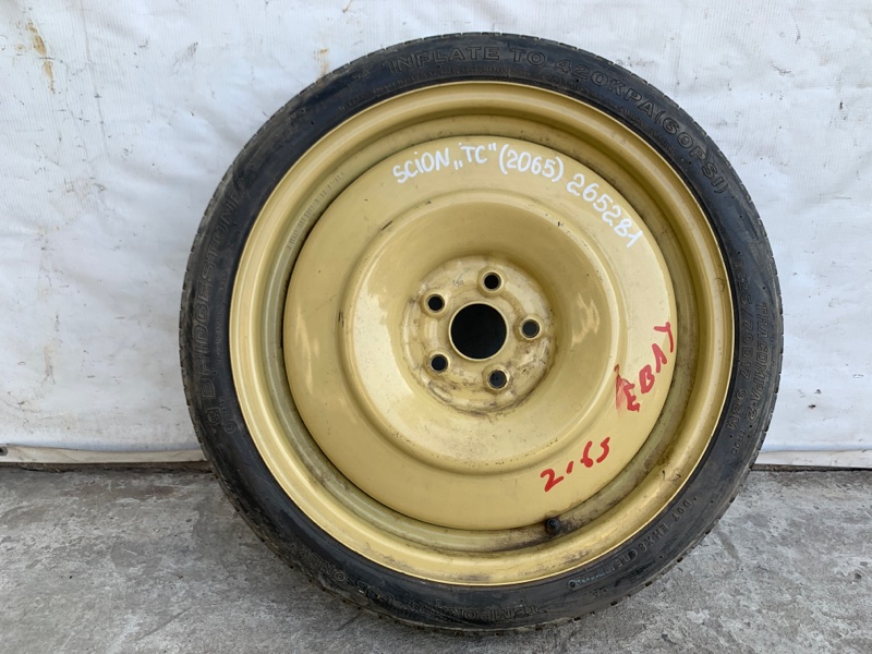 Запчасть диск колесный (докатка) SCION TC 04-10 2008 COUPE 2.4 2AZFE 42611-21150 Б/У Диск колесный (докатка) SCION TC 04-10 2008 COUPE 2.4 2AZFE 42611-21150 Б/У