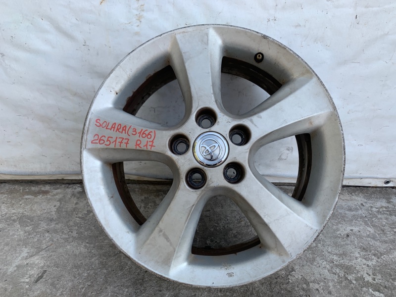 Запчасть диск r17 TOYOTA SOLARA 03-09 2004 3.3 3MZFE 42611-AA040 Б/У Диск R17 TOYOTA SOLARA 03-09 2004 3.3 3MZFE 42611-AA040 Б/У