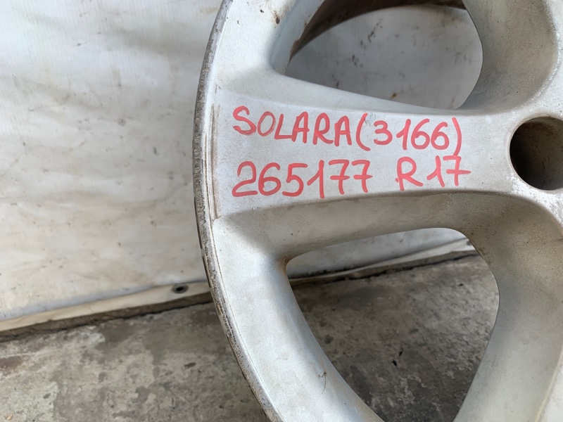 Диск R17 SOLARA 03-09 2004 3.3 3MZFE Диск R17 SOLARA 03-09 2004 3.3 3MZFE