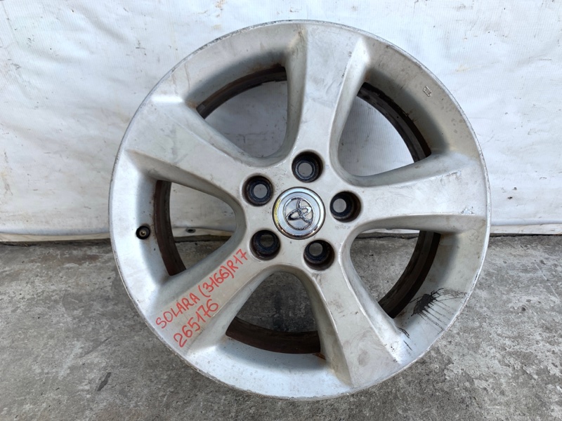 Запчасть диск r17 TOYOTA SOLARA 03-09 2004 3.3 3MZFE 42611-AA040 Б/У Диск R17 TOYOTA SOLARA 03-09 2004 3.3 3MZFE 42611-AA040 Б/У