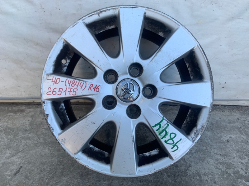 Диск R16 TOYOTA CAMRY 40 06-11 2007 2.4 2AZFXE 42611-06361 Б/У