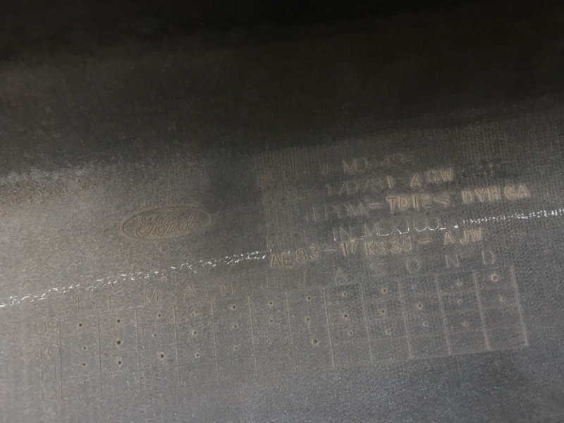 Бампер задний FIESTA 08-17 2012 1.6 C16HDEX