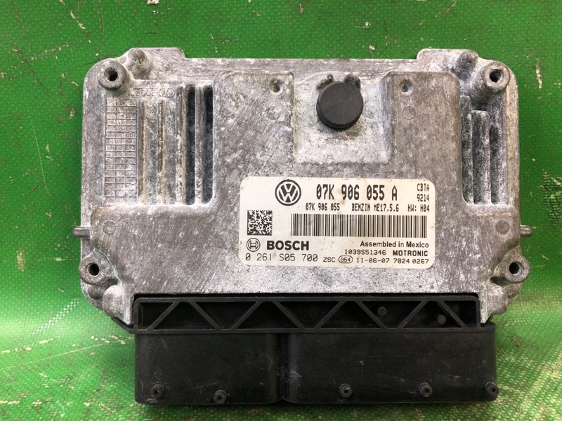 Блок управления двигателем VOLKSWAGEN JETTA USA 10-17 2011 Седан CBTA 2.5L 07K 906 055 A Б/У