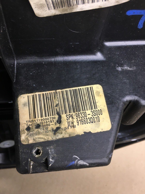 Стеклоподъемник задний правый HYUNDAI SONATA YF 10-14 YF 2.4 G4KJ